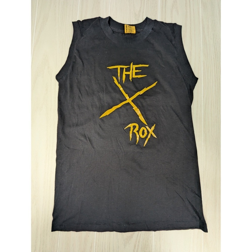 T Plus Muscle Tee Medium Black The Rox 94 WAMX ROX Vintage USA single stitch hem
